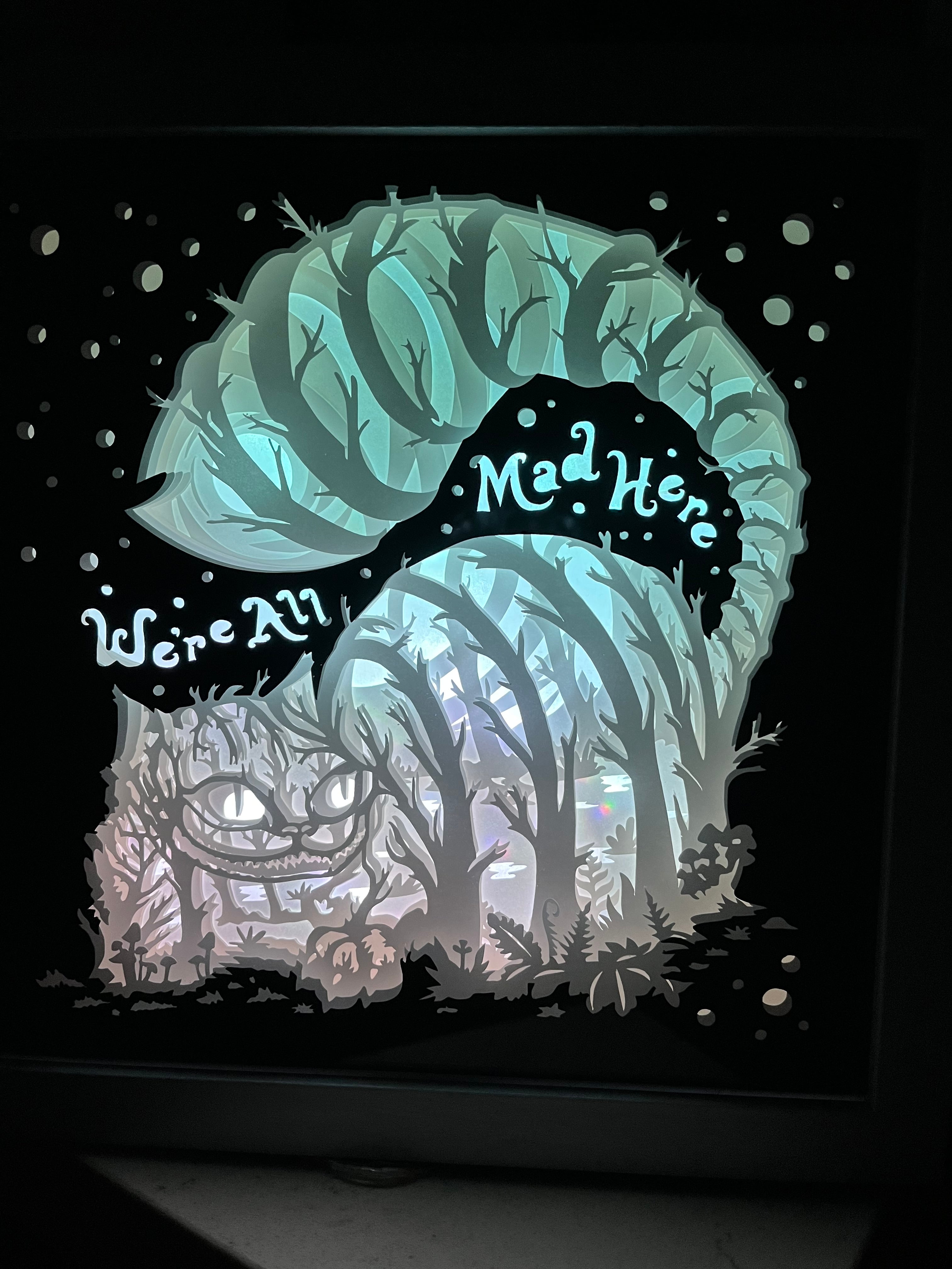 Cheshire Cat – Origami Giant Papercraft Lightboxes